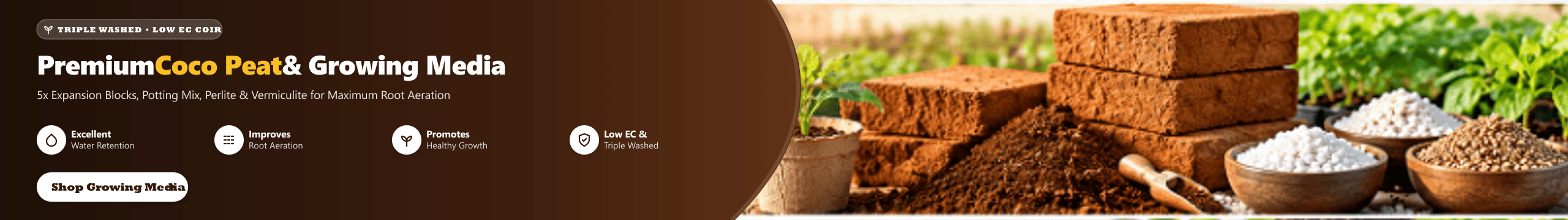 Premium Coco Peat & Growing Media